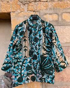 Vintage Kantha Suzani Vestes Coton Kantha Manteau Suzani Broderie Vestes Courtes - Product Image 4
