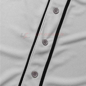 Fournisseur Pakistan – Maillot de baseball 100 % polyester à manches courtes, respirant, dernier design, faible MOQ, couleur unie, séchage rapide - Product Image 5