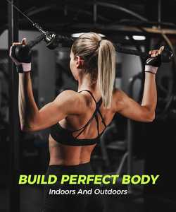 Lightweight Fingerless Workout Gloves for Men Women Breathable Fitness Gloves for Weightlifting Cycling Rowing Outdoor <b>Gym</b> - Product Image 4