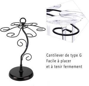 Soporte de árbol de vino de cóctel de diseño elegante para fiestas nupciales para brunch que muestra copas de Martini de cócteles de champán - Product Image 3