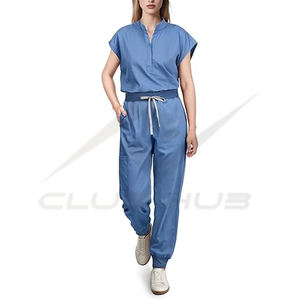 Venta al por mayor de uniformes para mujer, Cool Stretch Jogging Scrub Conjunto de uniforme de enfermera, Diseño de uniformes de poliéster transpirable - Product Image 1