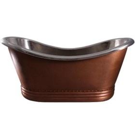 Vente chaude de luxe Antique fini cuivre Roll Top baignoire autoportante nouveau look pour les hôtels et les espaces privés - Product Image 5