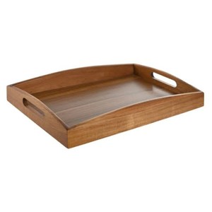 Bandeja DE SERVICIO DE MADERA Simple moderna hecha a mano de la mejor calidad de forma cuadrada para fiestas en casa elegante bandeja de taza de café - Product Image 2