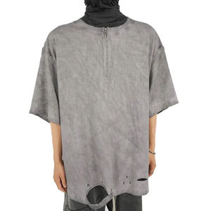 Camiseta extragrande con serigrafía de estilo único, ligera y respetuosa con el medio ambiente, precio al por mayor, Camiseta extragrande desgastada de nuevo diseño - Product Image 2