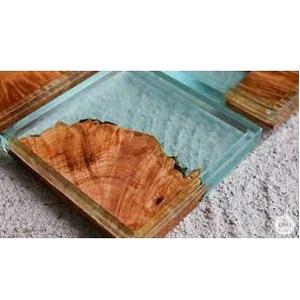 Wood and Resin Mug Coaster Wood <b>Cutting</b> Design Shape With Resin Coaster Handmade Wooden Tea Cup Coaster Best Quality - Product Image 3