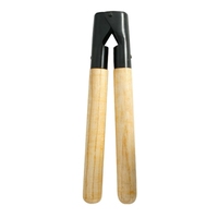 Haute Qualité 13 \ "Instrument Vétérinaire Couleur Enduit Veau Dehorner Corne Cutter Manche En Bois pour Ferme Animal Bétail En Bois