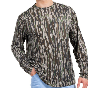 Camisas de pesca de rendimiento con diseño de camuflaje para hombre, sublimación completa, protección UV, manga larga, secado rápido, ropa de pesca, servicio OEM - Product Image 2