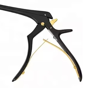Punzón Óseo Kerrison, Bayoneta de 9 Pulgadas, 3 mm, Inclinación hacia Arriba de 90 Grados, Recubrimiento Negro, Expulsor de Hueso Manual, Instrumento de Neurocirugía de Acero Inoxidable - Product Image 2