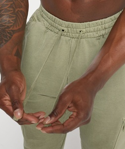 กางเกงวอร์มผู้ชายผ้าฝ้าย 100% ขายส่ง ทรงจ็อกเกอร์ หนานุ่ม ทรงหลวมใหญ่พิเศษ สกรีนโลโก้ตามสั่ง กางเกงผู้ชายแบบซักแล้ว - Product Image 5