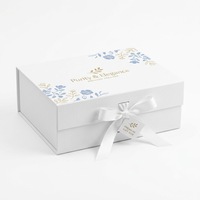 Boîte cadeau pliable de haute qualité avec insert en mousse EVA pour l'électronique, construction robuste, logo personnalisé