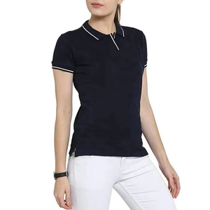 Camiseta Polo de mujer de tendencia elegante 2025, camiseta Polo de manga corta con logotipo estampado a la moda para mujer - Product Image 4