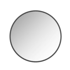 Miroir de salle de bain en verre minimaliste contemporain nordique alliage d'acier doux rond tenture murale cosmétique pour une utilisation décorative - Product Image 1