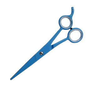 Vente en gros professionnel 6 pouces droit en acier inoxydable ciseaux de coupe de cheveux couleur bleue rasoir droit de barbier - Product Image 5