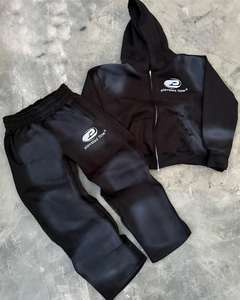 ชุดวอร์มปักลายและเสื้อฮู้ดสำหรับผู้ชายเสื้อฮู้ดผ้าซักแบบมีซิปสำหรับผู้ชายชุดวอร์มปักลายแดดออกแบบได้ตามต้องการ - Product Image 2