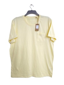 เสื้อยืดผู้ชายแขนสั้นผ้าฝ้ายสีล้วนสำหรับฤดูร้อน - Product Image 2
