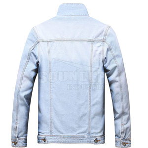Veste en jean pour homme, style streetwear haut de gamme, 100% coton, écologique, chaude et confortable, vente en ligne - Product Image 2