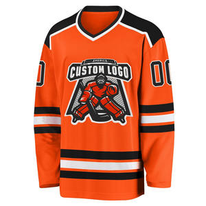 Uniformes respirants de hockey sur glace Fournisseur OEM Ajustement personnalisé, logo de sponsor et panneaux de coude renforcés - Product Image 2