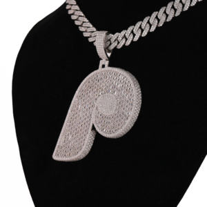 Luxueux diamant Moissanite plaqué rhodium en argent sterling 925 personnalisable style hip-hop glacé pendentif pour homme - Product Image 4