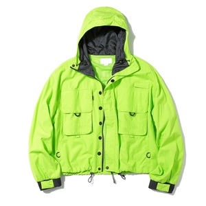 OEM de alta calidad personalizado 100% poliéster streetwear cortavientos pescador hombre chaqueta de nieve - Product Image 1