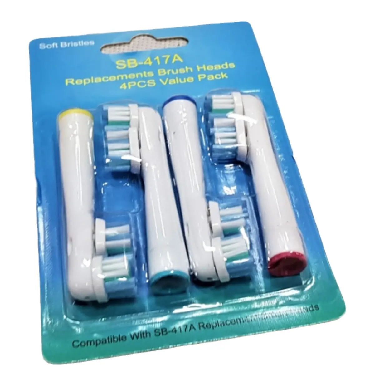 Set kepala sikat gigi; 4 buah; Kompatibel dengan SB-417A