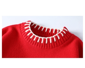 Pull d'hiver à col rond à manches longues personnalisable pour hommes pull respirant tricots logo personnalisé Streetwear lettre style OEM/ODM - Product Image 5