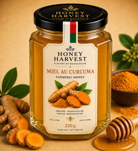 Collection Prestige Honey Harvest Trio 3x250g Miel Brut Naturel de Madagascar en Pot Mason - Product Image 4