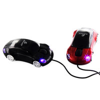 ELE-GATE Mouse Optik Kabel USB untuk Mobil PC Laptop 2.4GHz Gaming LED Backlit Mini Style Tangan Kanan 3 Tombol 1 Roller Tersedia