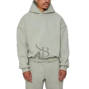 Sudadera con capucha de felpa francesa gruesa de algodón 100% para hombre, ropa de calle de gran tamaño en blanco de alta calidad con logotipo personalizado - Product Image 1