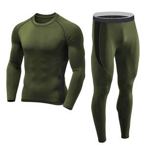 Conjunto de compresión de alta calidad para hombre, superventas, hecho a medida, Color sólido, ropa activa de moda, conjunto de Yoga elegante de talla grande - Product Image 1