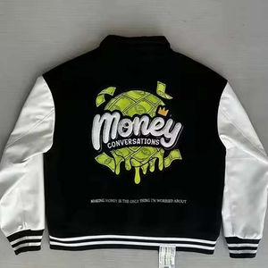 Chaqueta universitaria elegante para hombre Mezcla de lana transpirable Prendas de abrigo de moda Ropa de calle de invierno informal OEM Tamaños disponibles Colores - Product Image 2