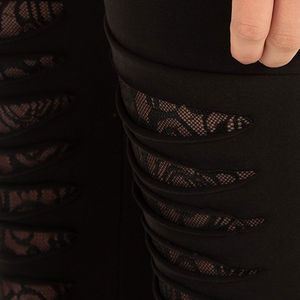 Leggings de haute qualité 2026 à taille haute en spandex + polyester pour le yoga et le fitness, logo personnalisé, leggings décontractés pour l'entraînement pour filles - Product Image 5