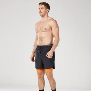 Shorts de sport 2-en-1 de haute qualité à taille mi-haute, séchage rapide, légers et confortables pour hommes et femmes, tissés, pour activités de plein air - Product Image 4