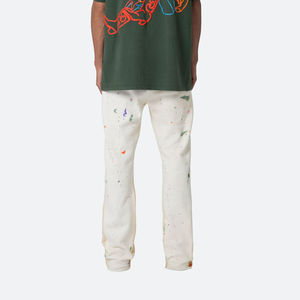 Pantalons de survêtement baggy streetwear 100% coton 2026 Nouvelle mode Pantalons de survêtement en coton pour hommes Pantalons de survêtement baggy évasés - Product Image 2