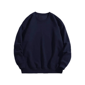 Sweat-shirt à col rond en molleton 100% coton premium pour homme, écologique, respirant, avec logo imprimé en relief sur le devant, 240g - Product Image 1