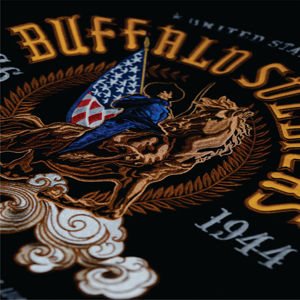 Logotipo personalizado 60% Algodón 40% Poliéster 350 GSM Fleece Chenille Bordado Negro BS Sudadera con capucha - Product Image 3