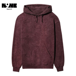 Sweat à capuche appliqué personnalisé 100% coton Sun Faded Surdimensionné Pull Acid Wash Cropped Boxy Fit Impression Logo Strass Hoodies Hommes - Product Image 5