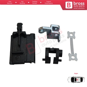 ชุดซ่อมรางเลื่อนซันรูฟพร้อมคันโยกและบานพับ BROSS AUTO PARTS BSR531 จำนวน 4 ชิ้น ด้านขวา สำหรับรถยนต์ซีรีส์ 3 รุ่น E36 E46 และซีรีส์ 7 รุ่น E38 - Product Image 3