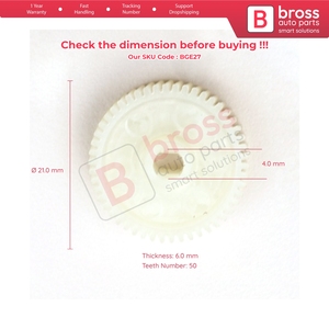 BGE27 Side <b>Mirror</b> Gear For Japanese Cars Teeth Number 50 Diameter 21 mm Thickness 6 mm - Product Image 5