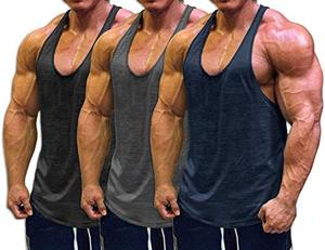 <b>Mens</b> Bodybuilding Stringer <b>Compression</b> Gym Vest Breathable Quick Dry Ribbed Polyester Sleeveless Workout Training <b>Shirt</b> - Product Image 1