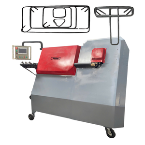 Máquina dobladora automática de estribos de refuerzo de acero inoxidable, Motor de núcleo de construcción, componentes PLC para corte y doblado de barras de acero - Product Image 1