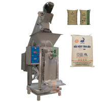 Machine de remplissage et d'emballage semi-automatique pour sachets alimentaires à soufflet (Valve Mouth Bag) TBM-SS00-A-VB, capacité de pesage 5-50 kg