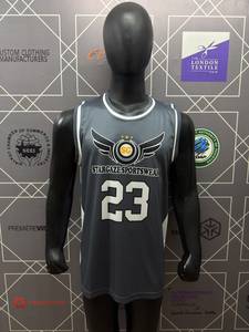 เสื้อบาสเก็ตบอล Stargaze Sportswear แบบซับลิเมชั่น ผ้าตาข่าย แขนกุด คอกลม สำหรับผู้ใหญ่ ใส่ได้ทั้งชายและหญิง ระบายอากาศได้ดี หมายเลขทีม 23 - Product Image 1
