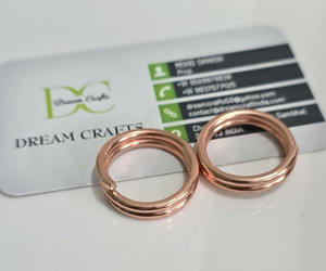 Anneaux de serviette classiques en cuivre pur, durables, largeur 2,5 cm, forme ronde, thérapie pour hommes, soulagement de la douleur de l'arthrite, unisexe, vente en gros - Product Image 4