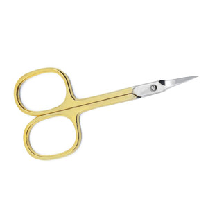 Tijeras de manicura con logotipo personalizado profesional de alta calidad, poste de acero inoxidable, herramienta de belleza para recortar cutículas de uñas afiladas rectas - Product Image 5