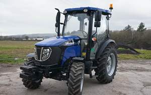 Tractor LOVOL usado de 35HP con tracción en las 4 ruedas y cabina, con capacidad de carga frontal de 450 kg, chasis de alta resistencia, en venta. - Product Image 2