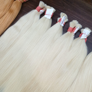 El mejor cabello Remy Rubio indio más vendido 100% Precio de fábrica #60 Color Rubio Envío gratis para pedidos superiores a 100kg - Product Image 1