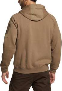 Novedad, Sudadera con Capucha de Forro Polar para Hombre, Invierno, Térmica, Manga Larga, Sudadera con Capucha, Mezcla de Algodón, Táctica para Exteriores, Lisa Teñida - Product Image 6