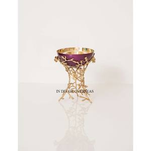 Arte creativo moderno Diseñador único Color negro Recubierto en polvo y quemador de incienso de metal chapado en oro de alta calidad Bakhoor DE LA India - Product Image 5