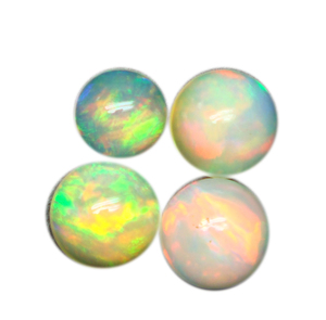 Superbe cabochon de pierres précieuses d'opale éthiopienne naturelle de qualité supérieure coupe ronde pierre précieuse en vrac taille calibrée pour la fabrication de bijoux - Product Image 1