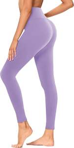 Leggings de sport taille haute sans couture pour femmes, respirants, avec contrôle du ventre, pour la gym, grande taille, pantalons de yoga, couleur unie, fitness - Product Image 6